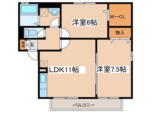 ウィルモアＫⅡの物件間取画像